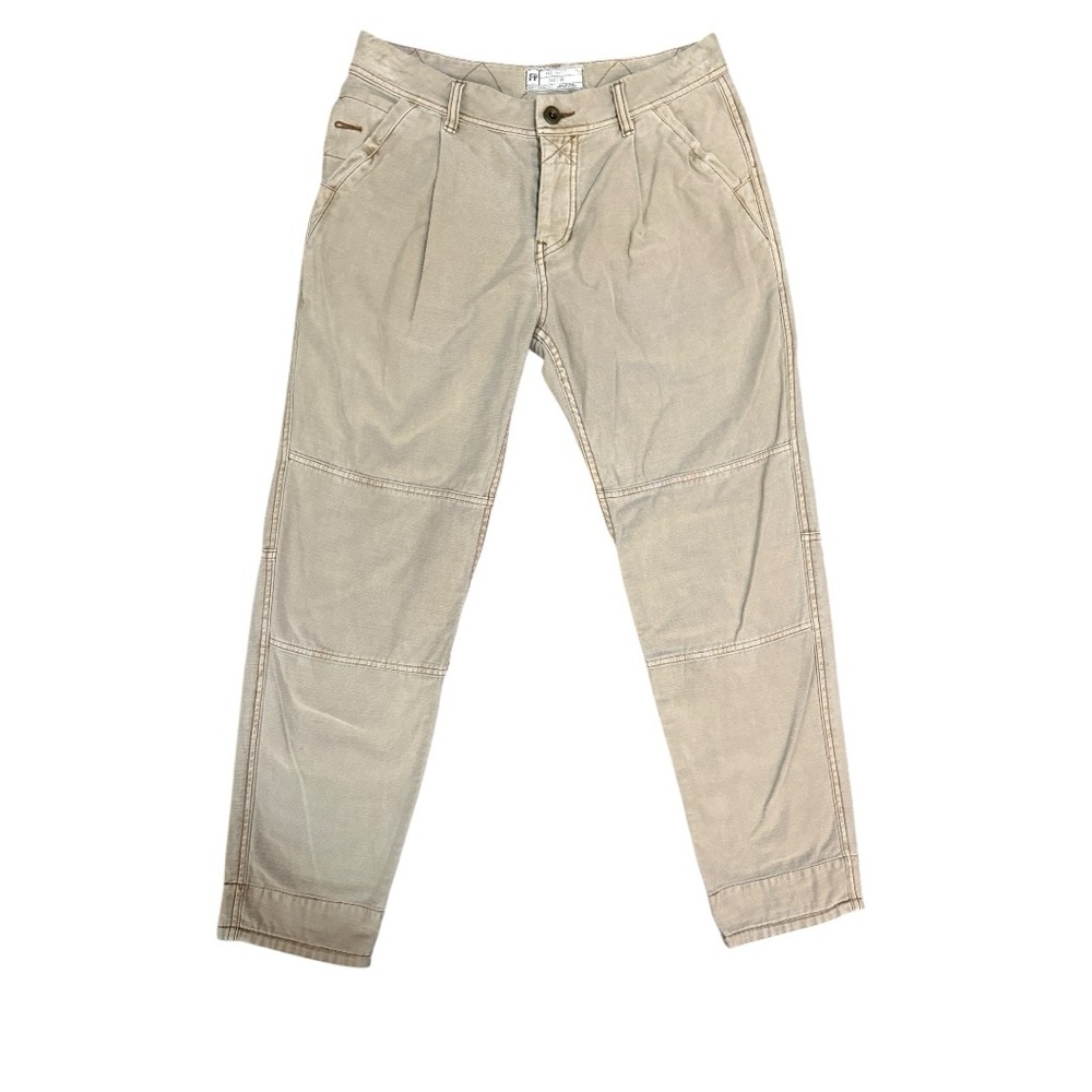 Free People Cream Utility Cargo Pants